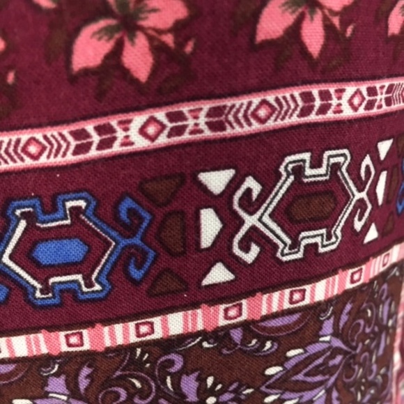 Jewel-Toned Bohemian Dress - Long Sleeves - Picture 4 of 5